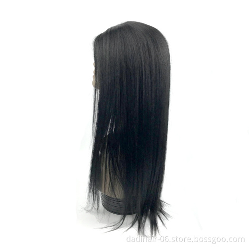 Adorable animal mixed synthetic hair 4*4 lace wig,straight natural blend hair lace wigs